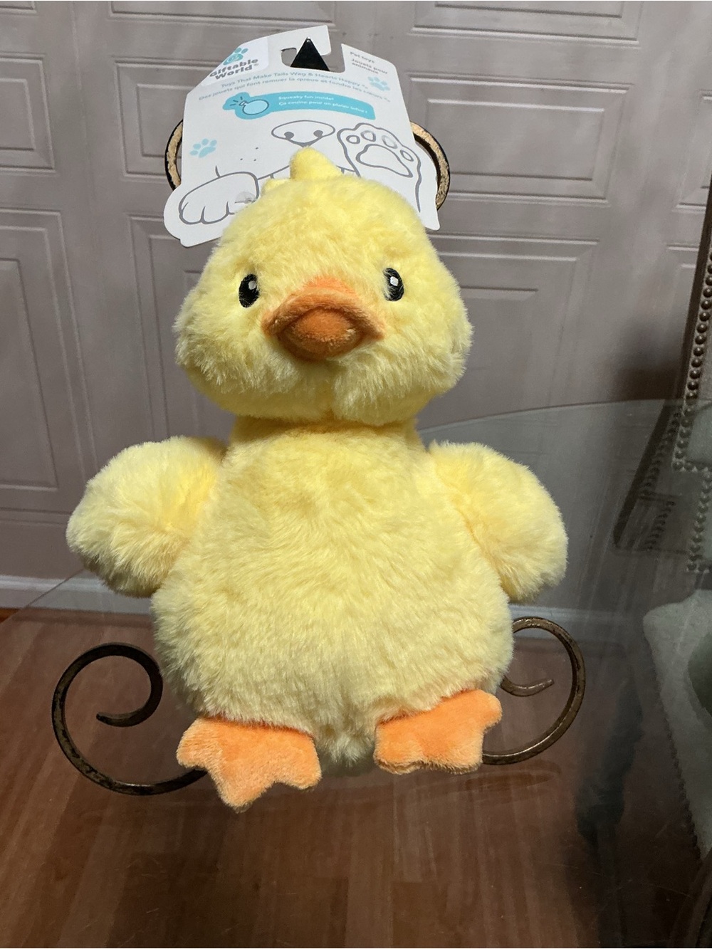Brand New Giftable Duck Ball Body Very Solf Dog Toy Clinker & Squeaker  9”